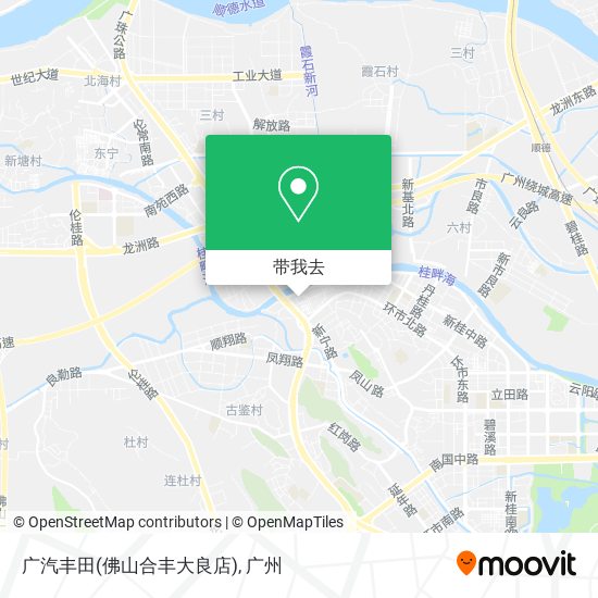 广汽丰田(佛山合丰大良店)地图