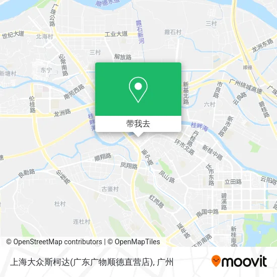 上海大众斯柯达(广东广物顺德直营店)地图