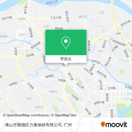 佛山市顺德区力量钢材有限公司地图