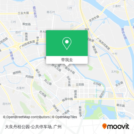 大良丹桂公园-公共停车场地图