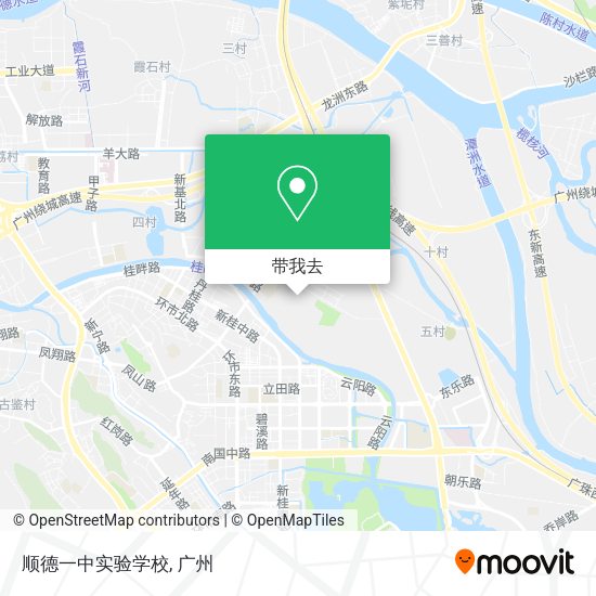 顺德一中实验学校地图