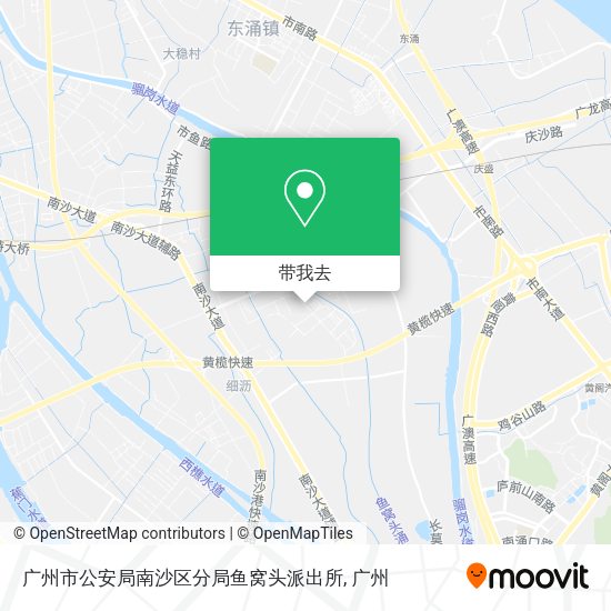 广州市公安局南沙区分局鱼窝头派出所地图