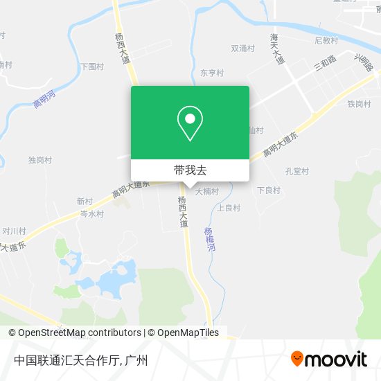 中国联通汇天合作厅地图