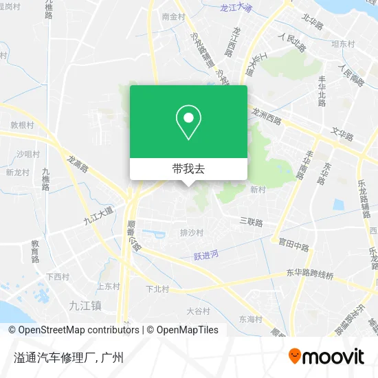 溢通汽车修理厂地图