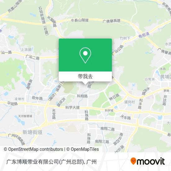 广东博顺带业有限公司(广州总部)地图
