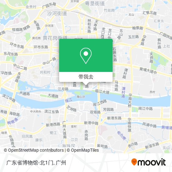 广东省博物馆-北1门地图