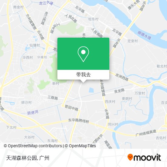 天湖森林公园地图