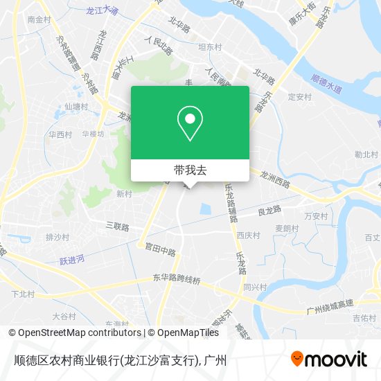 顺德区农村商业银行(龙江沙富支行)地图