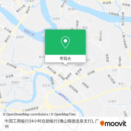 中国工商银行24小时自助银行(佛山顺德龙泉支行)地图