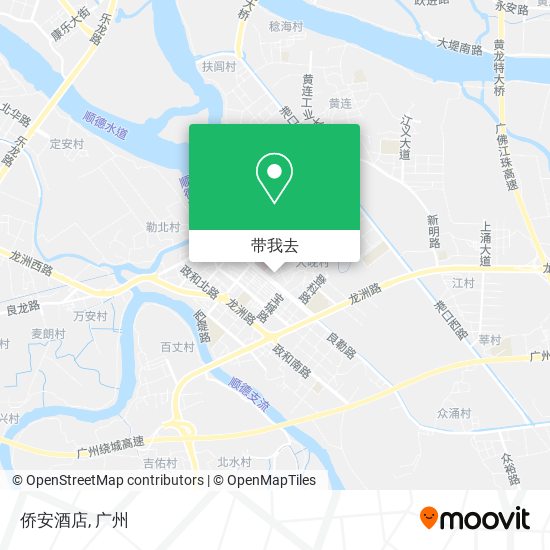 侨安酒店地图
