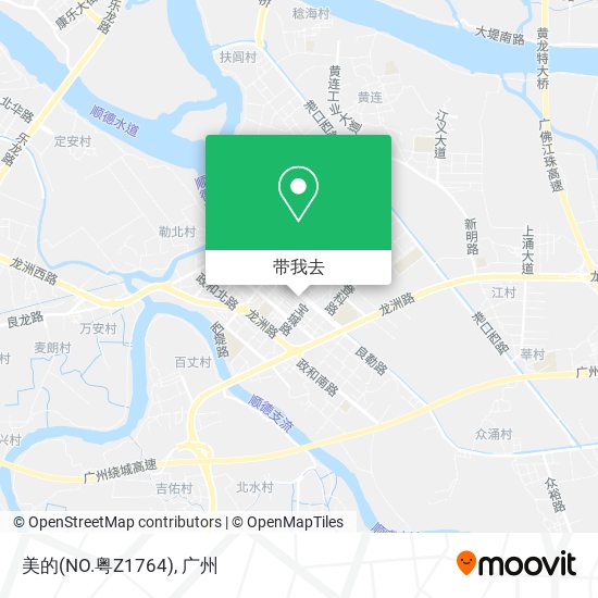 美的(NO.粤Z1764)地图