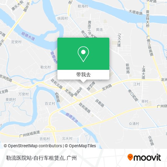 勒流医院站-自行车租赁点地图