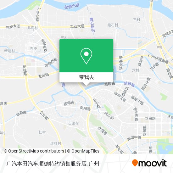 广汽本田汽车顺德特约销售服务店地图