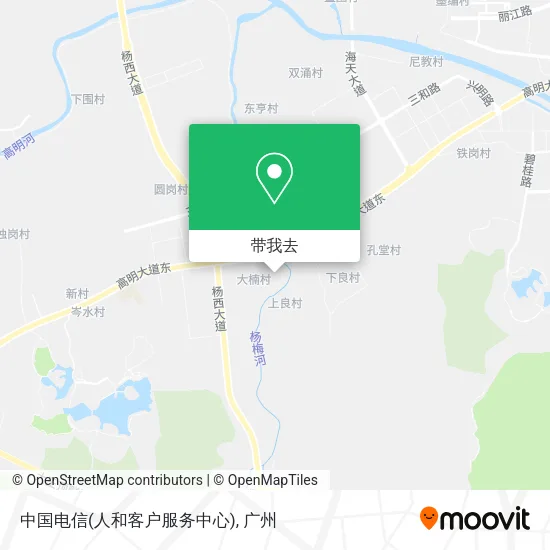 中国电信(人和客户服务中心)地图