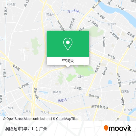 润隆超市(华西店)地图