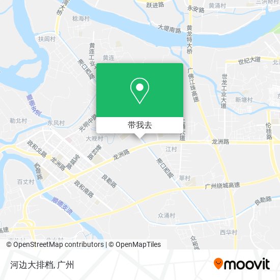 河边大排档地图