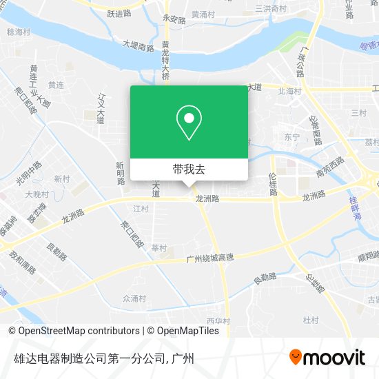 雄达电器制造公司第一分公司地图