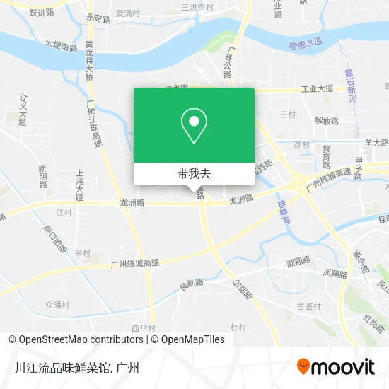 川江流品味鲜菜馆地图