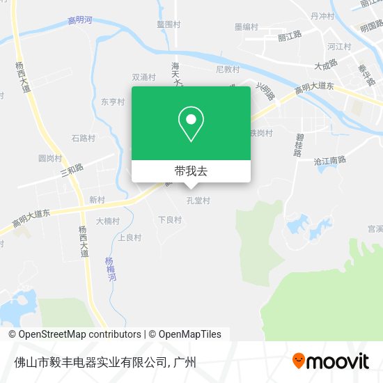 佛山市毅丰电器实业有限公司地图