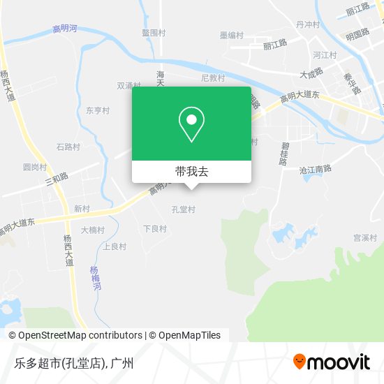 乐多超市(孔堂店)地图