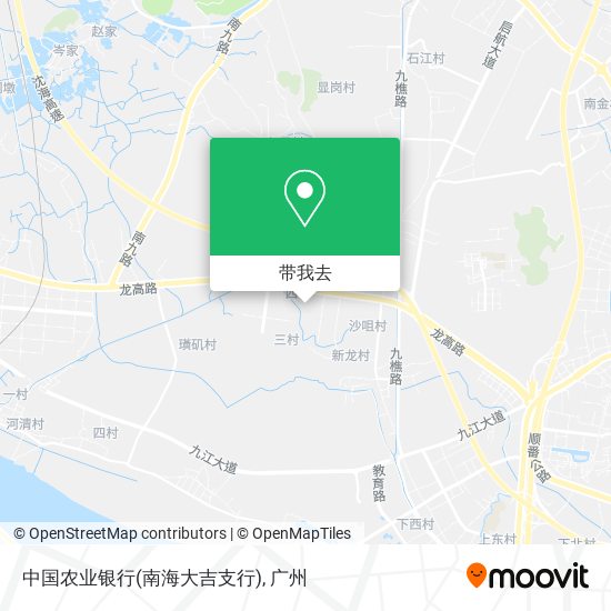 中国农业银行(南海大吉支行)地图