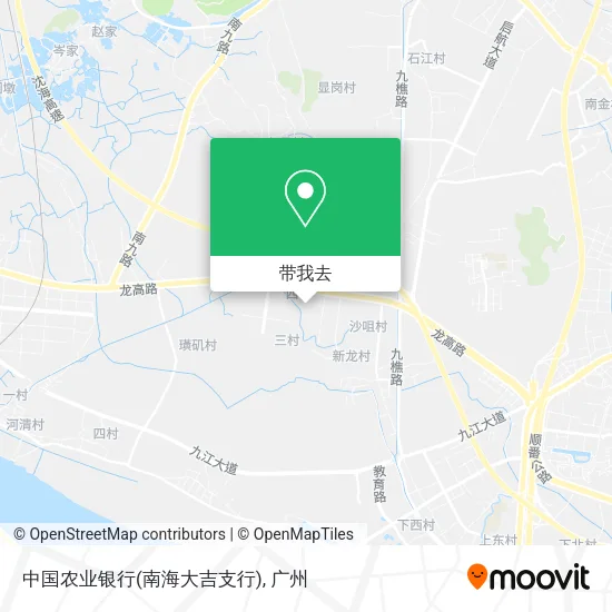 中国农业银行(南海大吉支行)地图