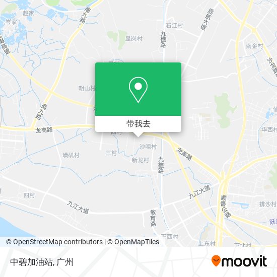 中碧加油站地图