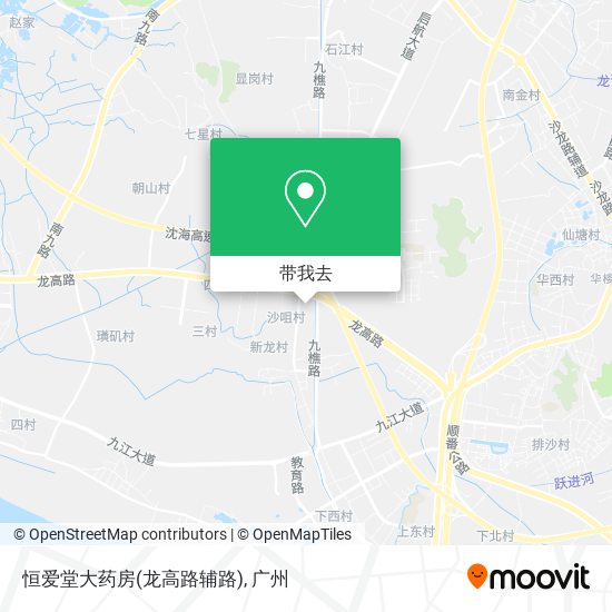 恒爱堂大药房(龙高路辅路)地图