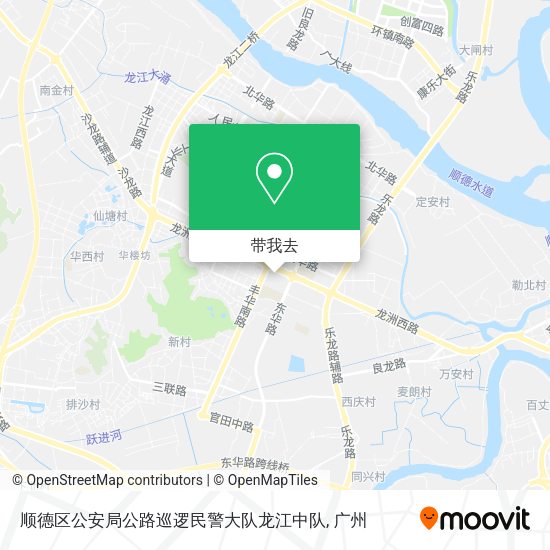 顺德区公安局公路巡逻民警大队龙江中队地图