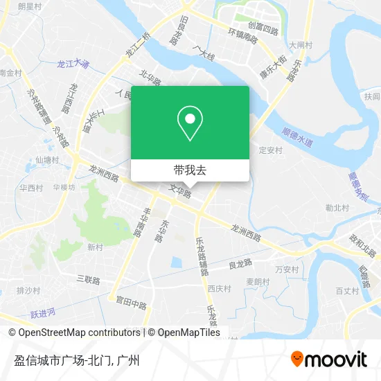 盈信城市广场-北门地图