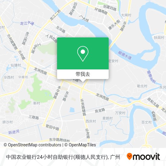 中国农业银行24小时自助银行(顺德人民支行)地图