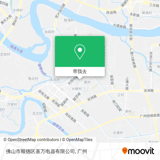 佛山市顺德区基万电器有限公司地图