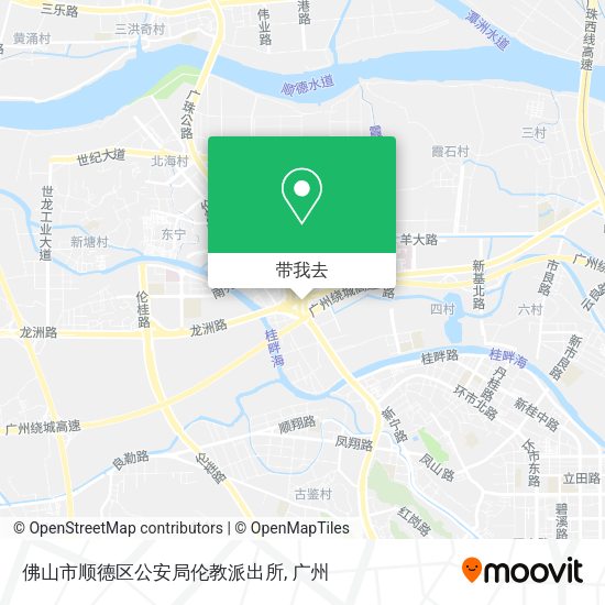 佛山市顺德区公安局伦教派出所地图