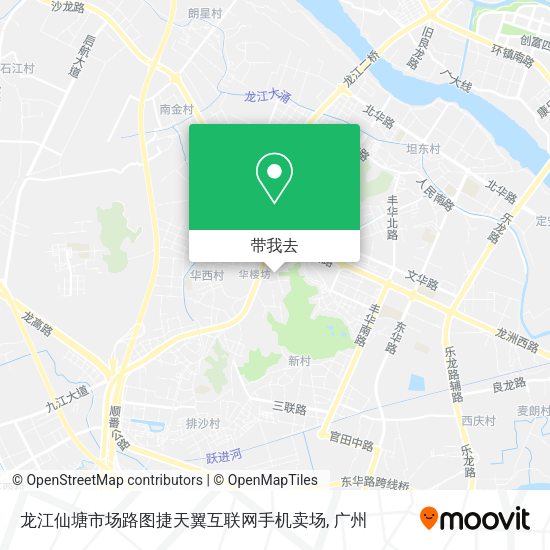 龙江仙塘市场路图捷天翼互联网手机卖场地图