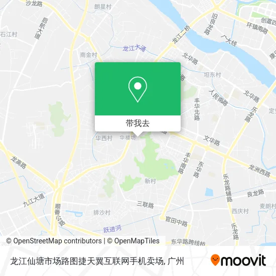 龙江仙塘市场路图捷天翼互联网手机卖场地图