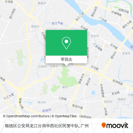 顺德区公安局龙江分局华西社区民警中队地图