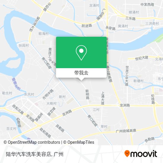 陆华汽车洗车美容店地图