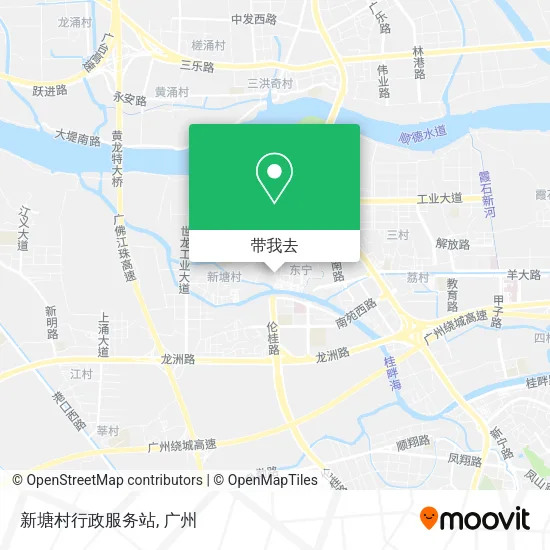 新塘村行政服务站地图