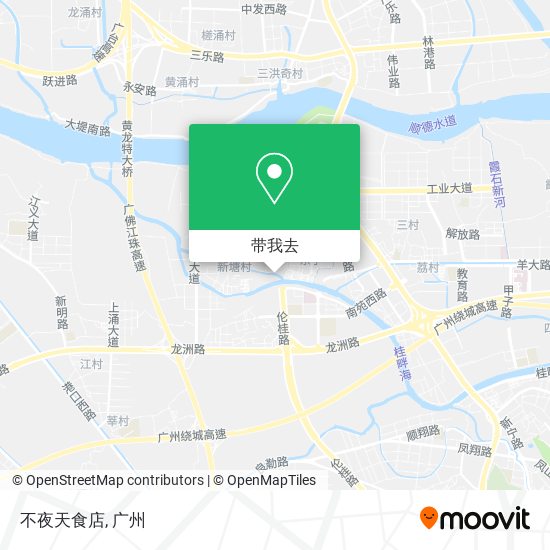 不夜天食店地图