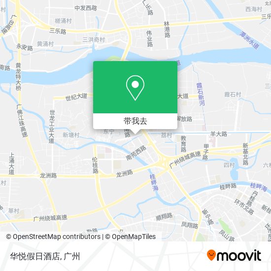 华悦假日酒店地图
