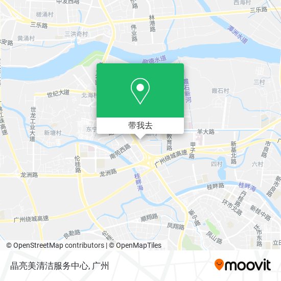 晶亮美清洁服务中心地图