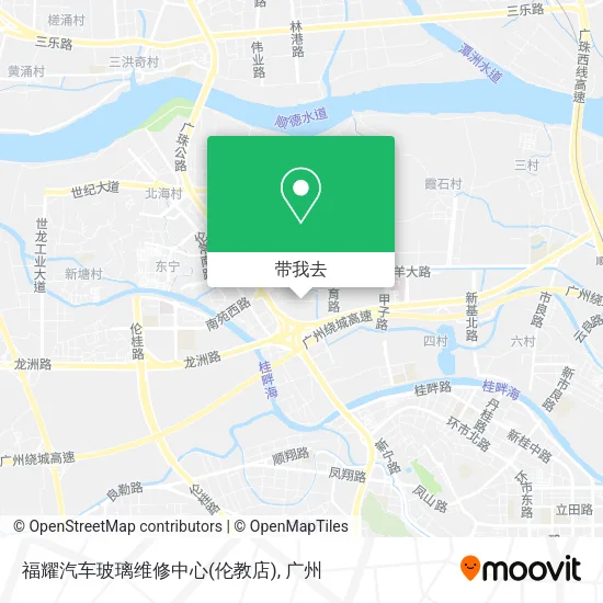 福耀汽车玻璃维修中心(伦教店)地图
