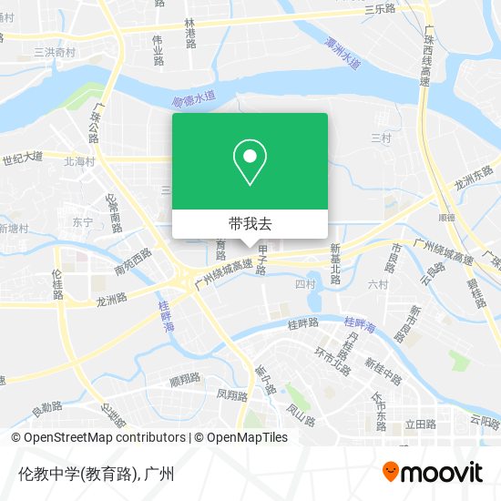 伦教中学(教育路)地图