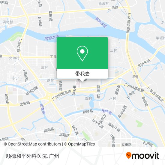 顺德和平外科医院地图