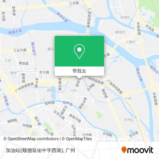 加油站(顺德翁佑中学西南)地图
