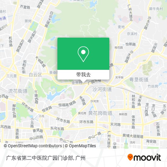 广东省第二中医院广园门诊部地图
