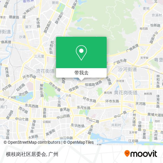 横枝岗社区居委会地图