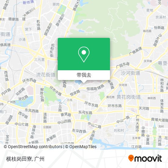 横枝岗田寮地图