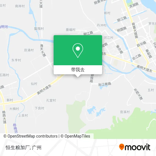 恒生粮加厂地图