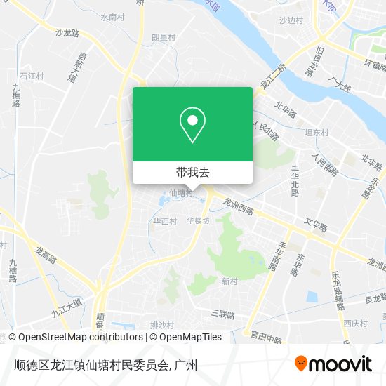 顺德区龙江镇仙塘村民委员会地图